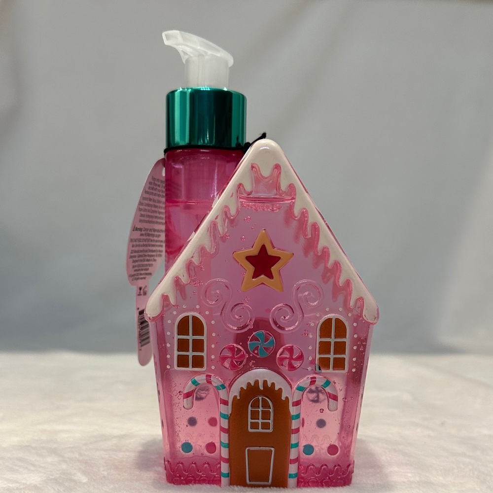 Gingerbread House Soap Dispenser - Pink